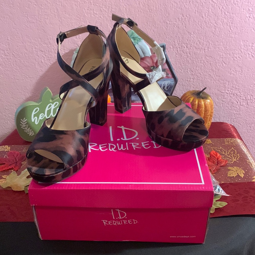 29. Leopard print strappy heels